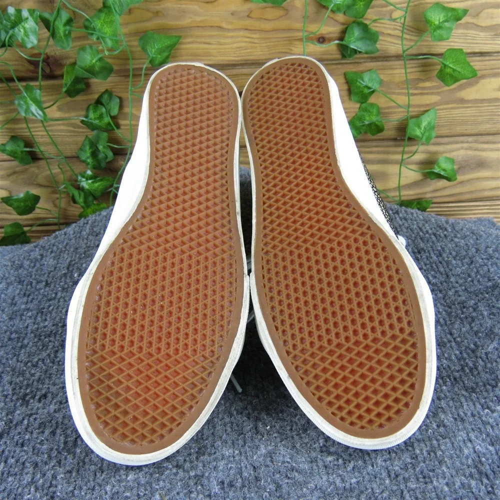 VANS Women SK8-Hi Slim Sneaker Gold Leather Sz‎ 7 Medium Gently Used 2025